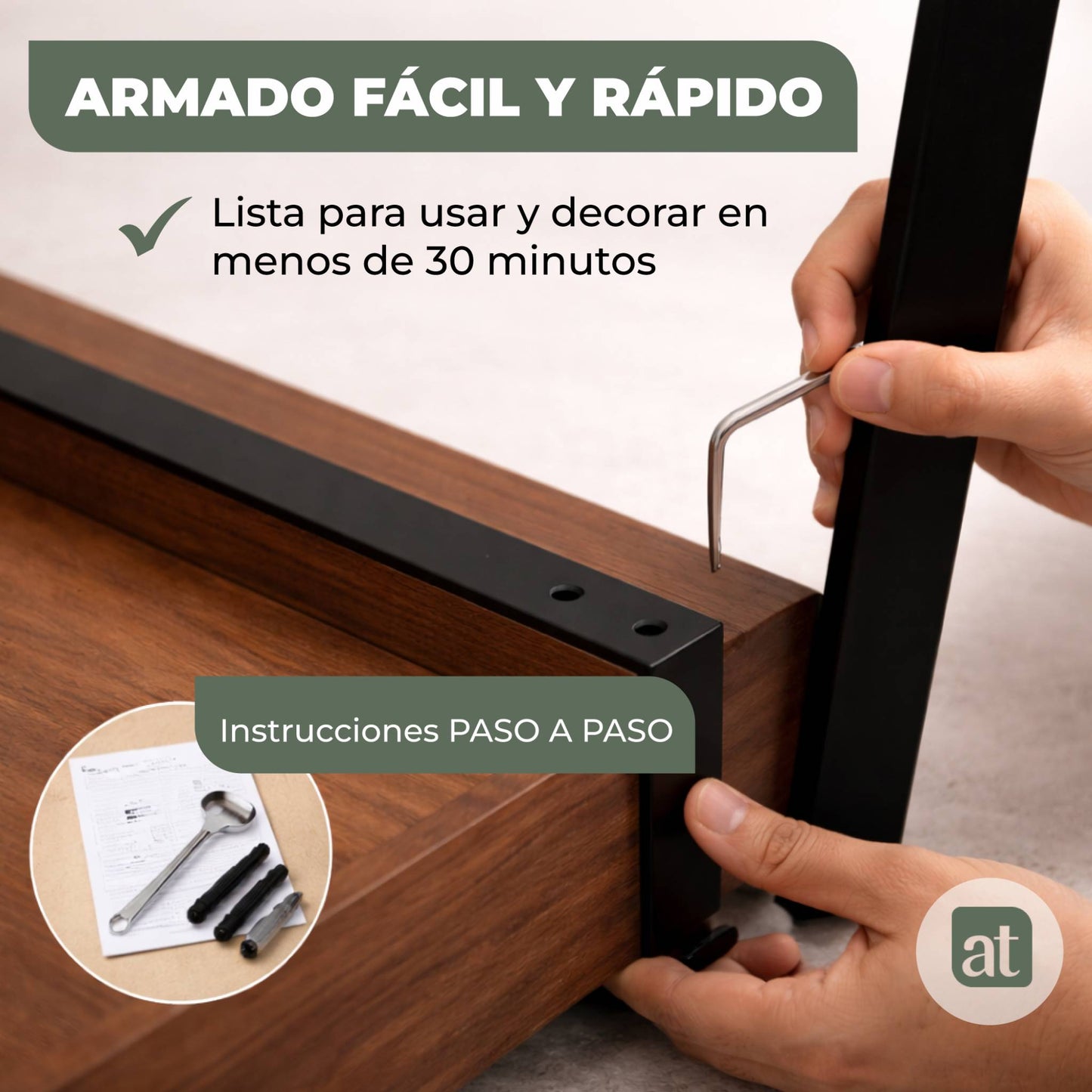 Mesa de Sala de Centro Rectangular 110x60x43 cm Acero y MDF