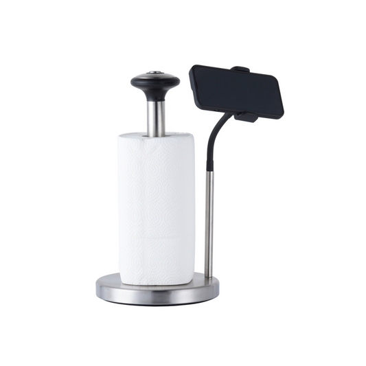 Porta Servitoallas Cocina Acero Inoxidable con Brazo Soporte para Ver Videos en Celular