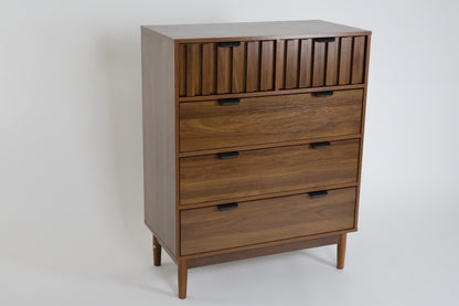 Cajonera Alta Modelo Arno - 80x40x101 cm - Cómoda 5 cajones